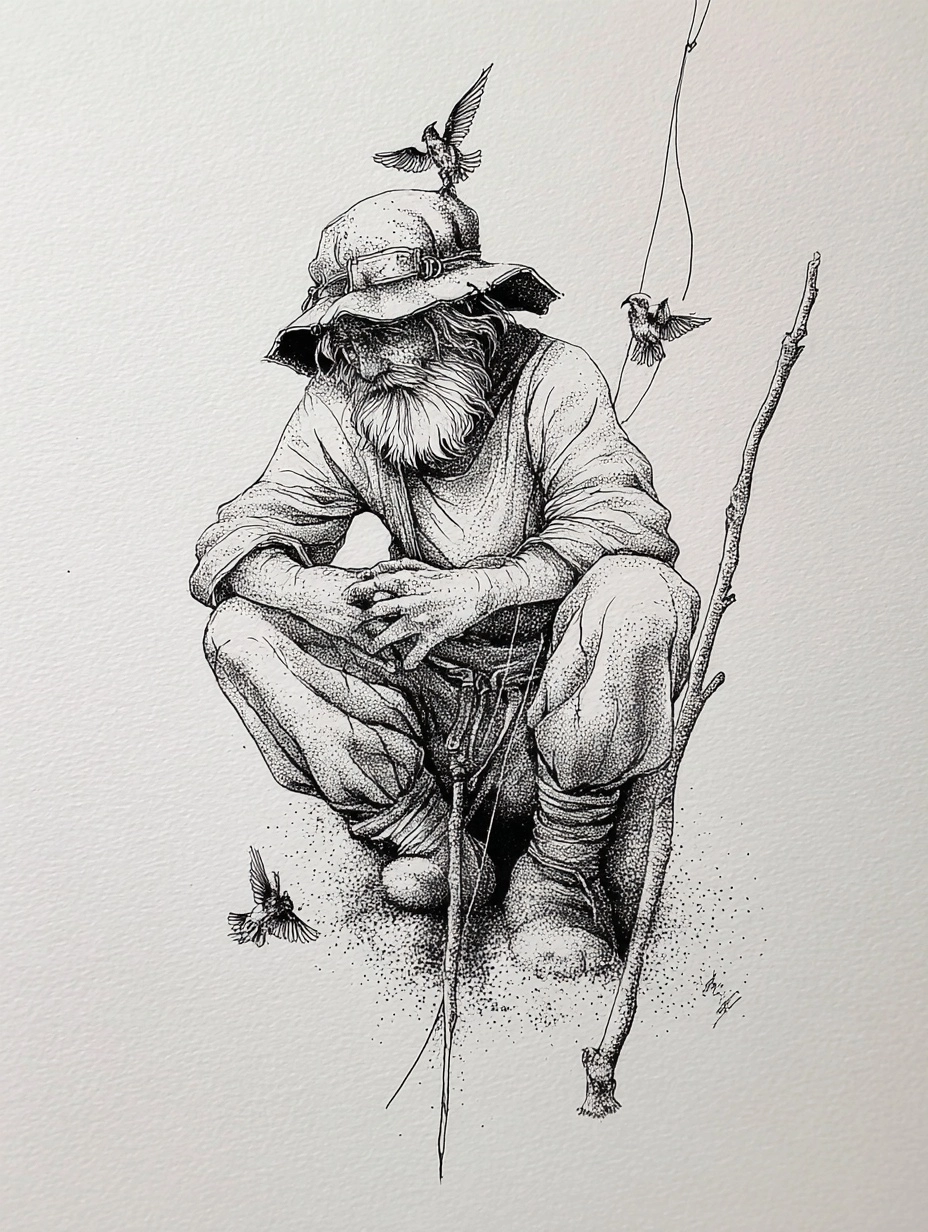 Naturalistic Reverie — Organic Illustration Depth