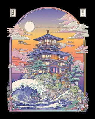 SREF 1000 Moonlit Pagoda