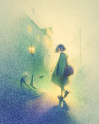 Midjourney SREF 1025 Luminous Wanderer — Watercolor Ethereal
