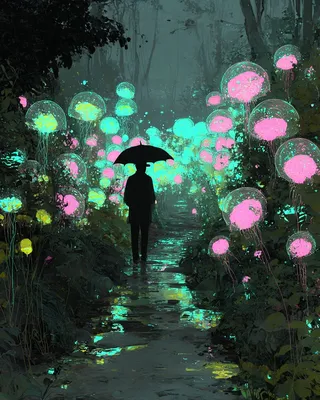 Midjourney SREF 1046 Neon Reverie — sample image 4