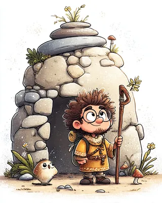Midjourney SREF 1067 Stone Dweller's Quest — Whimsical & Storybook Whimsical