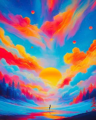Midjourney SREF 1105 Chromatic Sunrise — Digital Illustration Ethereal