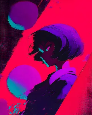 Midjourney SREF 1128 Neon Synthwave — sample image 3
