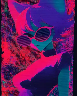 Midjourney SREF 1128 Neon Synthwave — sample image 4