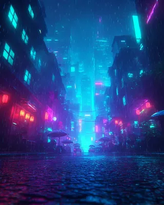 Midjourney SREF 1132 Neon Solitude — sample image 3