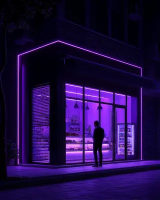 Midjourney SREF 1151 Neon Solitude — sample image 3