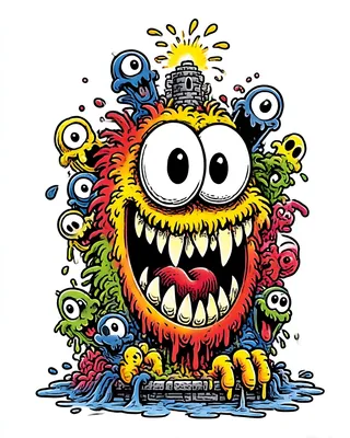 Midjourney SREF 1153 Cosmic Eye Monster — sample image 2