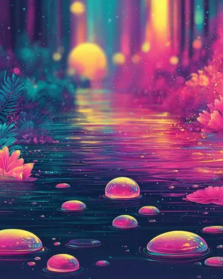 Midjourney SREF 1159 Neon Dreams — sample image 2