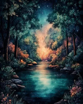 Midjourney SREF 1167 Enchanted Woodland — Digital Illustration Ethereal