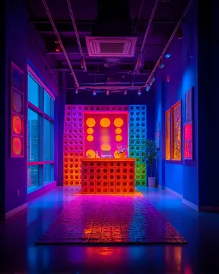Midjourney SREF 1175 Neon Dreams — sample image 2