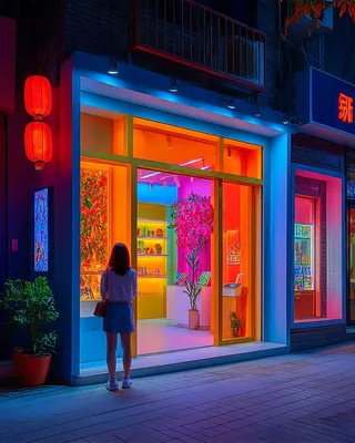 Midjourney SREF 1175 Neon Dreams — sample image 4