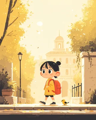 Midjourney SREF 1178 Autumn Adventures — Digital Illustration Whimsical