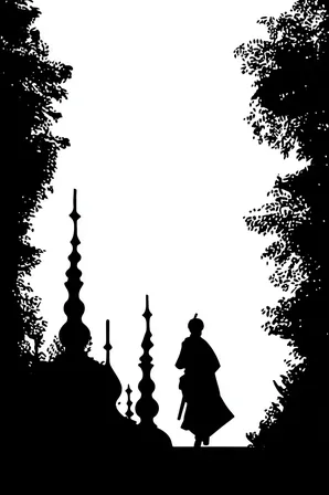 Midjourney SREF 120 Noir Silhouette Chronicles — sample image 2