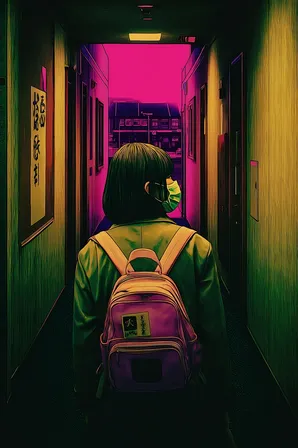 Midjourney SREF 124 Neon Tokyo Dreams — sample image 2