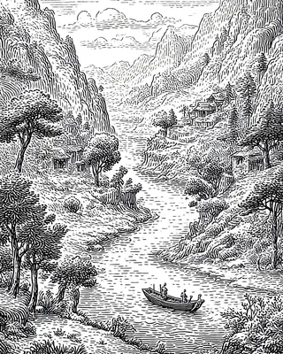 Midjourney SREF 1247 Enchanted Wilderness — sample image 2
