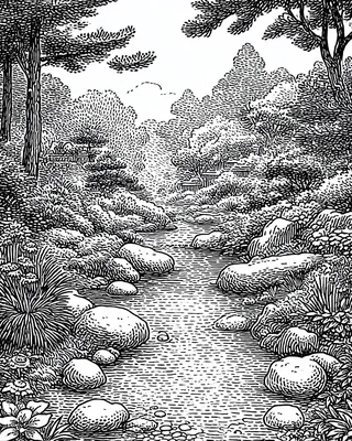 Midjourney SREF 1247 Enchanted Wilderness — sample image 4