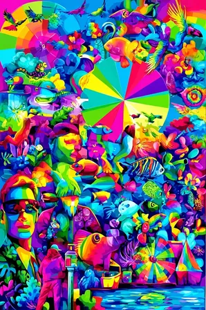 Midjourney SREF 127 Prismatic Paradise — sample image 2