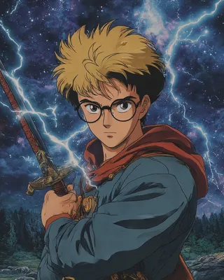 Midjourney SREF 1284 Lightning Scholar — Anime Epic