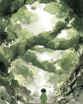 Midjourney SREF 1296 Verdant Wonder — sample image 2