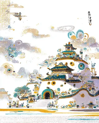 SREF 1325 Celestial Pagodas