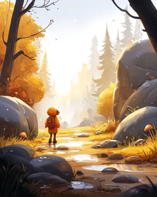 Midjourney SREF 1345 Golden Wanderer Quest — Digital Illustration Whimsical