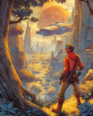 Midjourney SREF 1382 Alien Frontiers — sample image 3
