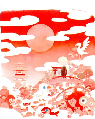 Midjourney SREF 1417 Crimson Dreams — sample image 2