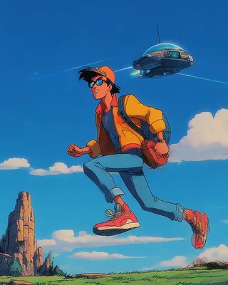 Midjourney SREF 1427 Retro-Futuristic Explorer — sample image 4