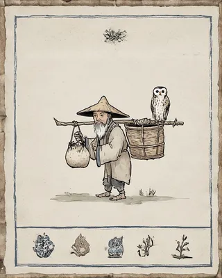 Midjourney SREF 1433 Eastern Wanderer — Ink & Manga Serene