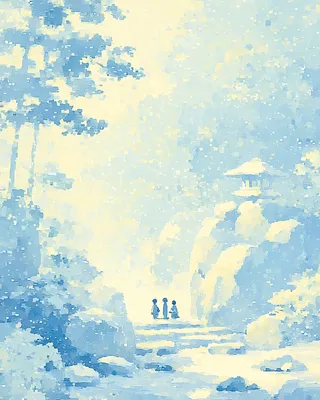 Midjourney SREF 1477 Pixelated Serenity — sample image 3