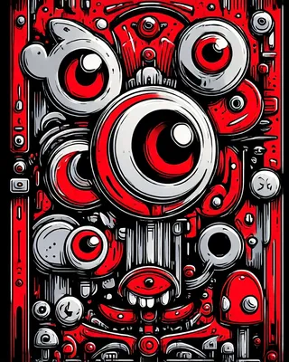 Midjourney SREF 1479 Mechanical Eye Monster — sample image 4