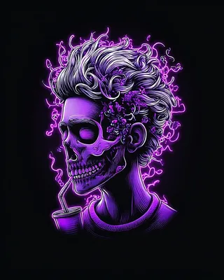 Midjourney SREF 1490 Neon Void Collective — sample image 2