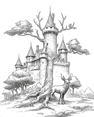 Midjourney SREF 1497 Enchanted Realms — Ink & Manga Whimsical