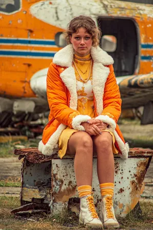 Midjourney SREF 152 Orange Wanderers — sample image 4