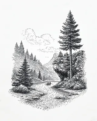 Midjourney SREF 1542 Wilderness Solitude — sample image 2