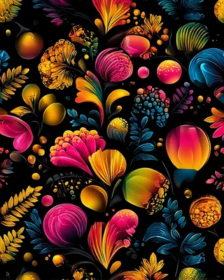 Midjourney SREF 1543 Neon Botanical Dreams — sample image 2