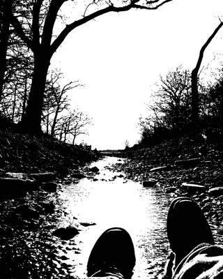 Midjourney SREF 1556 Monochrome Wanderer — sample image 3