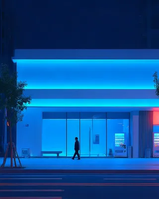 Midjourney SREF 1575 Neon Wanderer — sample image 3
