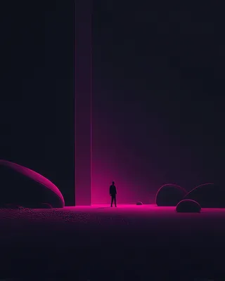 Midjourney SREF 1594 Neon Solitude — sample image 3