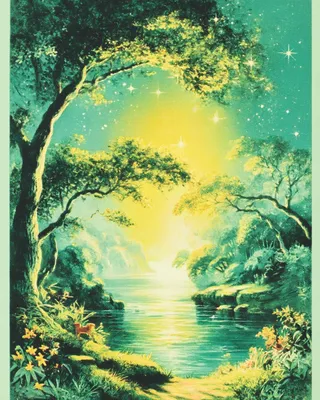 Midjourney SREF 1601 Enchanted Paradise — sample image 3