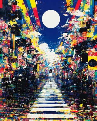 Midjourney SREF 1603 Neon Tokyo Rising — sample image 3