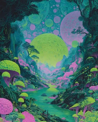 Midjourney SREF 1626 Neon Otherworlds — sample image 4