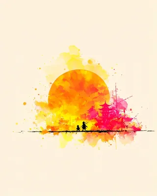 Midjourney SREF 1629 Sunset Wanderers — Watercolor Romantic