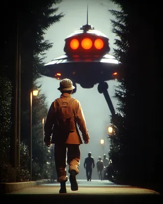 Midjourney SREF 1636 Retro Alien Contact — sample image 4