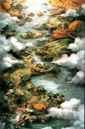 Midjourney SREF 164 Asian Cloud Worlds — sample image 3