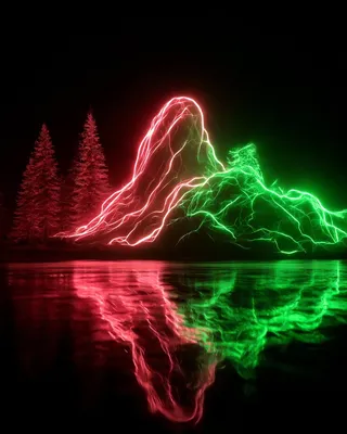 Midjourney SREF 1647 Neon Wilderness — sample image 4