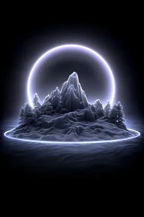 Midjourney SREF 166 Neon Ethereal Realms — sample image 2