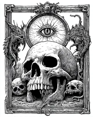 Midjourney SREF 1663 Memento Mori — sample image 2