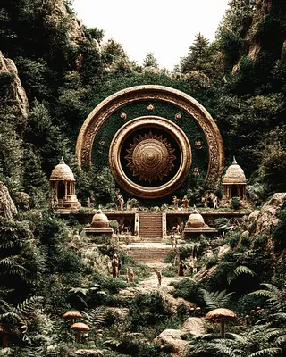 Midjourney SREF 1669 Hidden Temple Realm — sample image 3