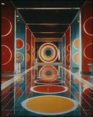Midjourney SREF 1687 Retro Cosmic Vision — Retro & Mid-Century Futuristic